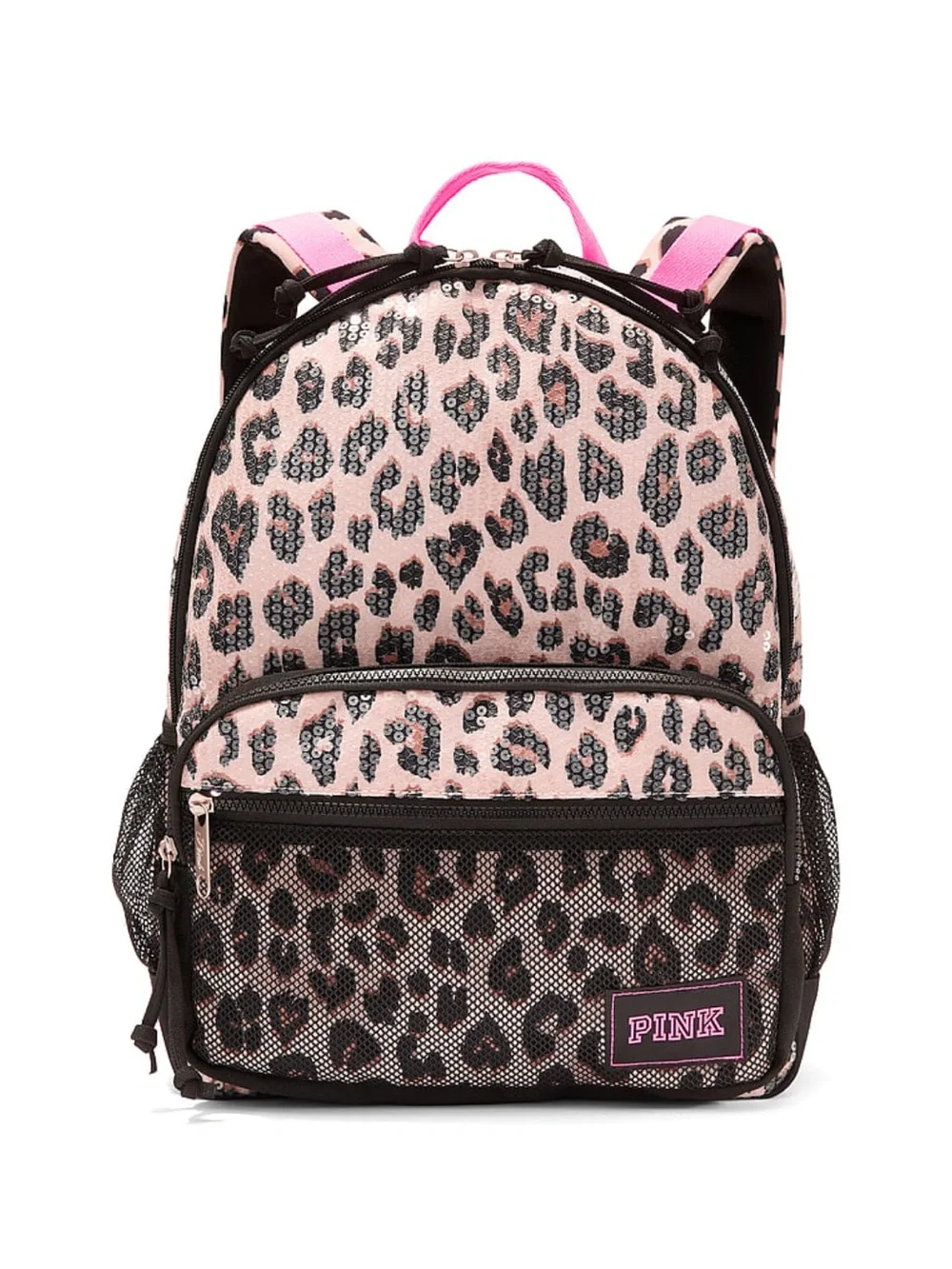 PINK Victoria's Secret Sequin Leopard Backpack